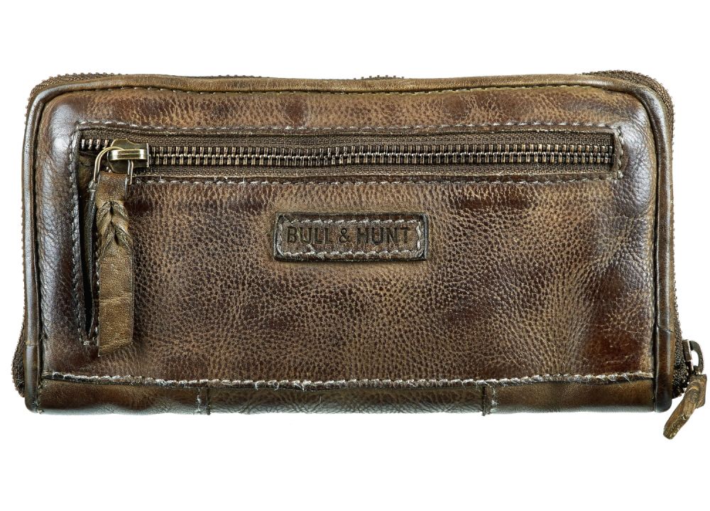 Bull Hunt Zip Wallet-Desert Green #2