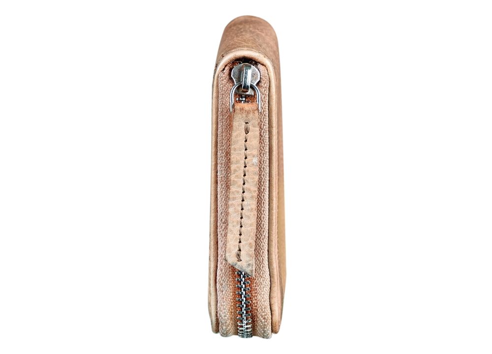 Bull Hunt Mini Zip Wallet-Powder #2