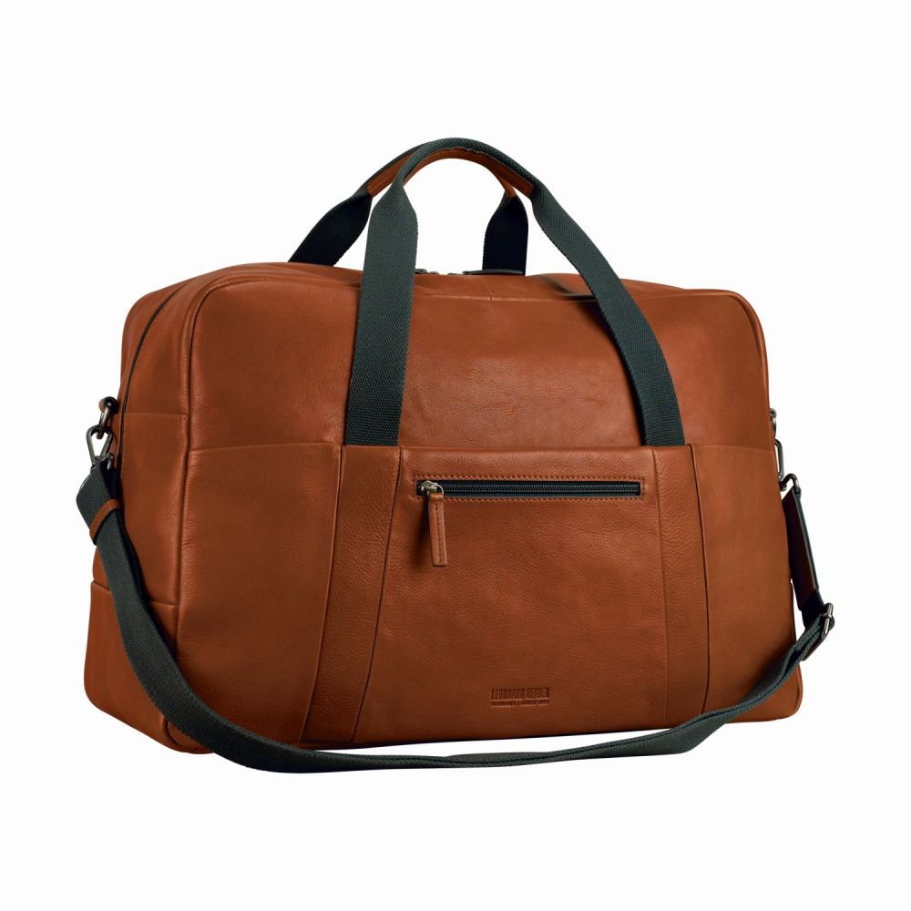 Leonhard Heyden Hamburg Reisetasche Cognac #2