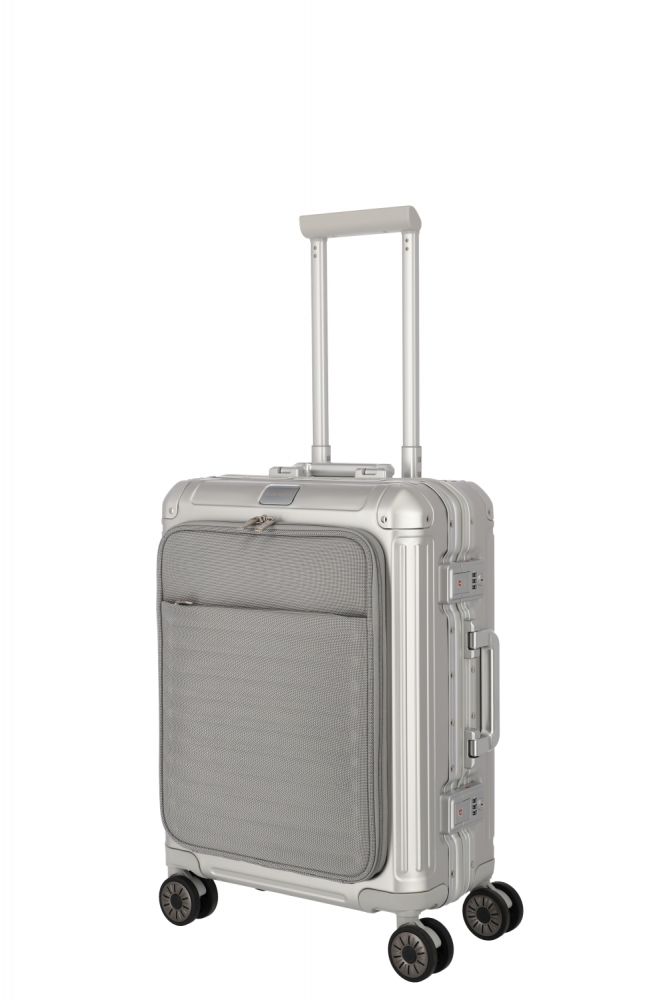 Travelite Next 4w Trolley S mit Vortasche 55 Silber #2