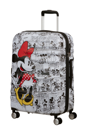 American Tourister Wavebreaker Disney Spinner 67/24 Tsa Disney Fl Minnie Comics White #2