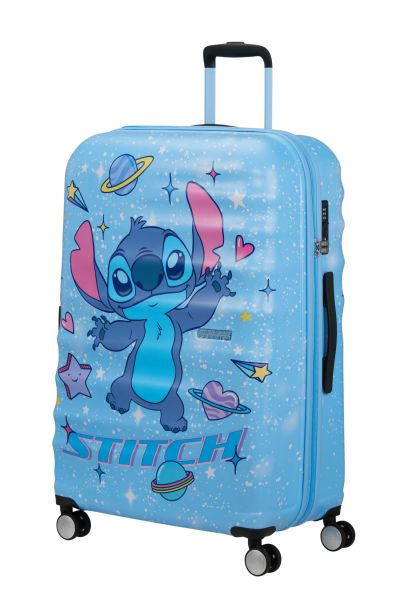 American Tourister Wavebreaker Disney Spinner 77/28 Tsa Disney Fl Stitch Universe #2