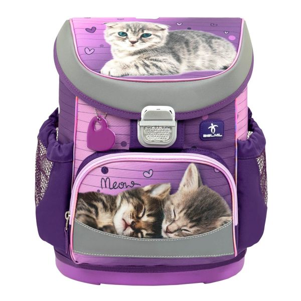 Belmil Mini-Fit ergonomisches Schulranzen-Set 4-teilig Katze #2