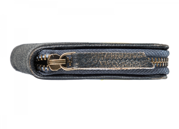 Bull Hunt Midi Zip Wallet-Black #2