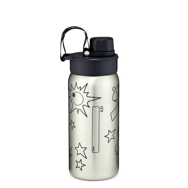 Ergobag Edelstahl Trinkflasche Schwarz #2