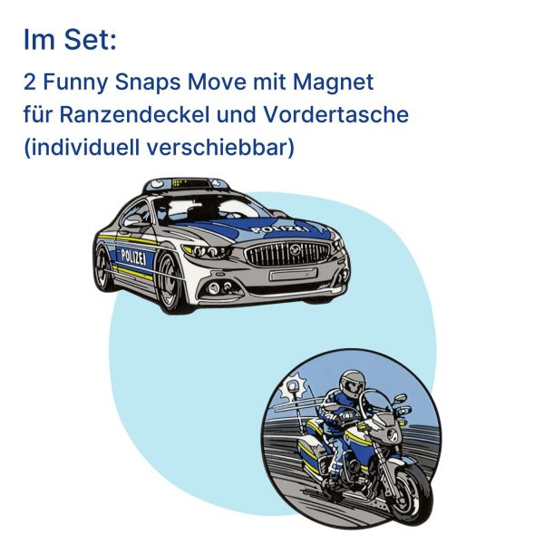 Scout Funny Snaps Move 2er Set Magnet Blue Police #2