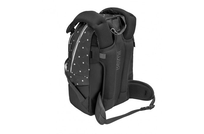 Belmil 2in1 School Backpack with Fanny pack Premium Schulrucksack Black Grey #3