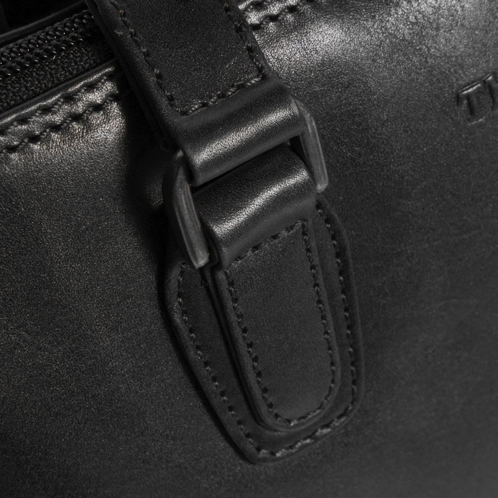 The Chesterfield Brand Flint Schultertasche Shoulderbag Large  27 Black #3