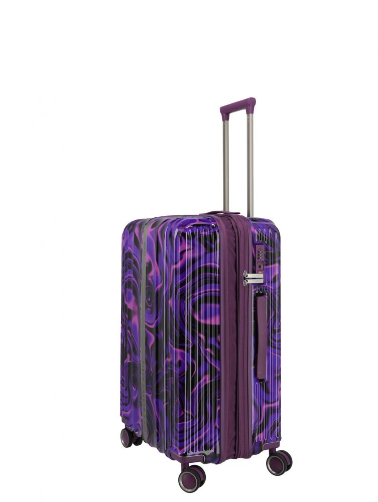 Travelite Lascana Edition 4W L/M/S Kofferset Purple Swirl #3