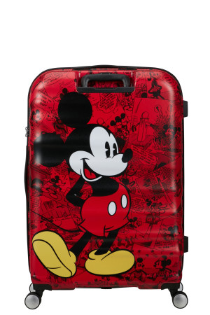 American Tourister Wavebreaker Disney Spinner 77/28 Tsa Disney Fl Mickey Comics Red #3