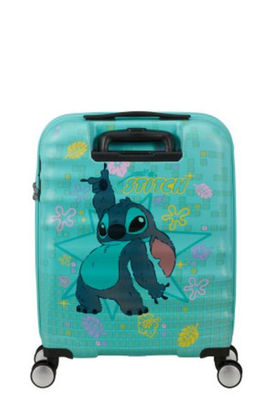 American Tourister Wavebreaker Disney Spinner 55/20 Tsa Disney Fl Stitch Flower #3