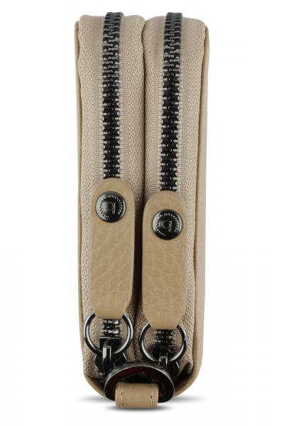 Bugatti Elsa Doppel-Rv-Damenlangbörse sand #3