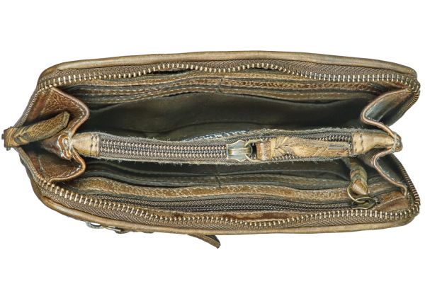 Bull Hunt Zip Wallet-Desert Green #3