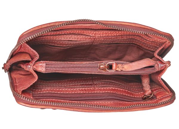 Bull Hunt Zip Wallet-Burned Cognac #3