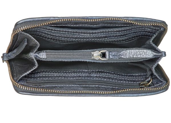 Bull Hunt Zip Wallet-Black #3