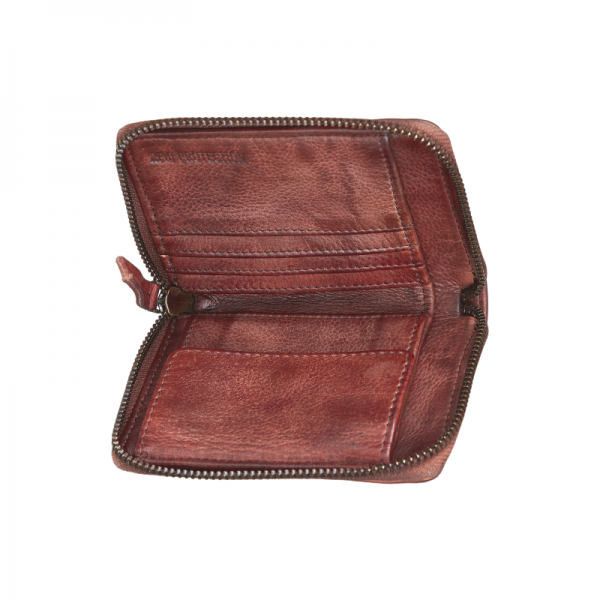 Bull Hunt Midi Zip Wallet-Cognac #3