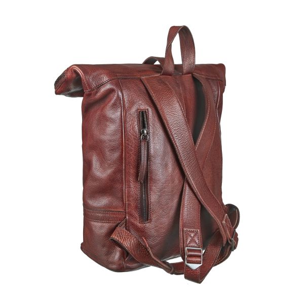 Bull Hunt Rolltop Backpack-Cognac #3
