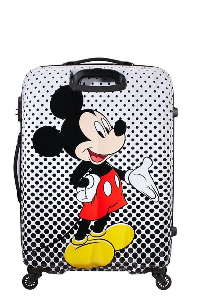 American Tourister Disney Legends Spinner 75/28 Alfatwist Mickey Mouse Polka Dot #4