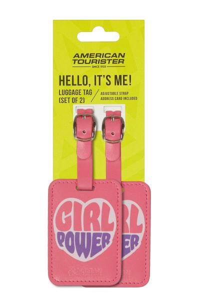 American Tourister Zubehör Luggage Tag X2 Print Girl Power #4