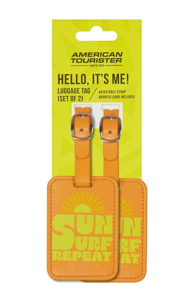 American Tourister Zubehör Luggage Tag X2 Print Sun Surf Repeat #4