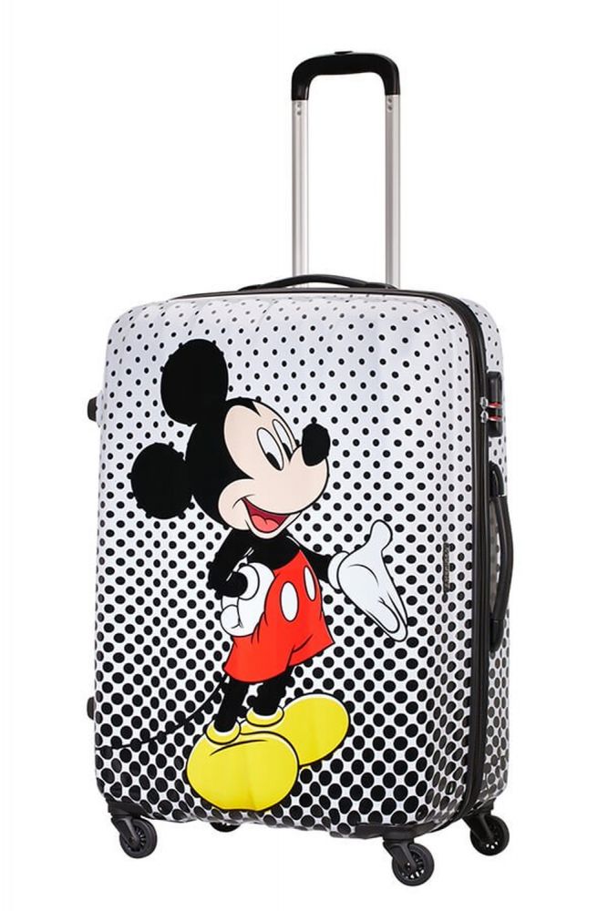 American Tourister Disney Legends Spinner 75/28 Alfatwist Mickey Mouse Polka Dot #5