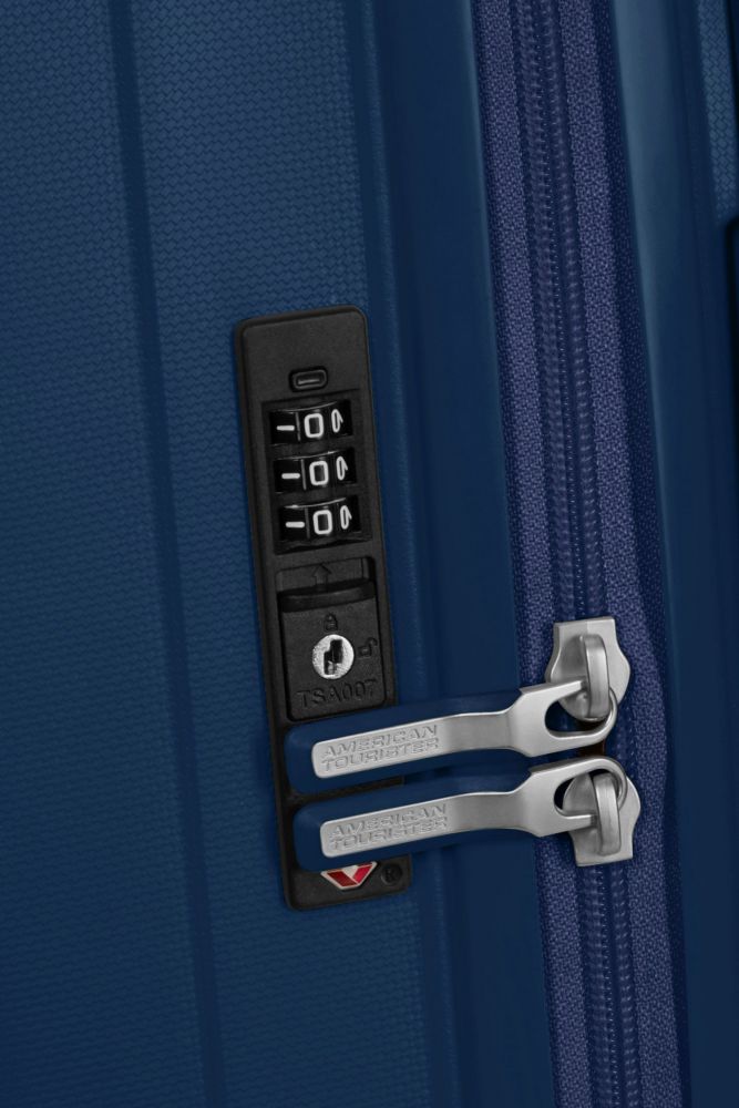 American Tourister Rejoy Spinner 55/20 Tsa Navy Blue #5