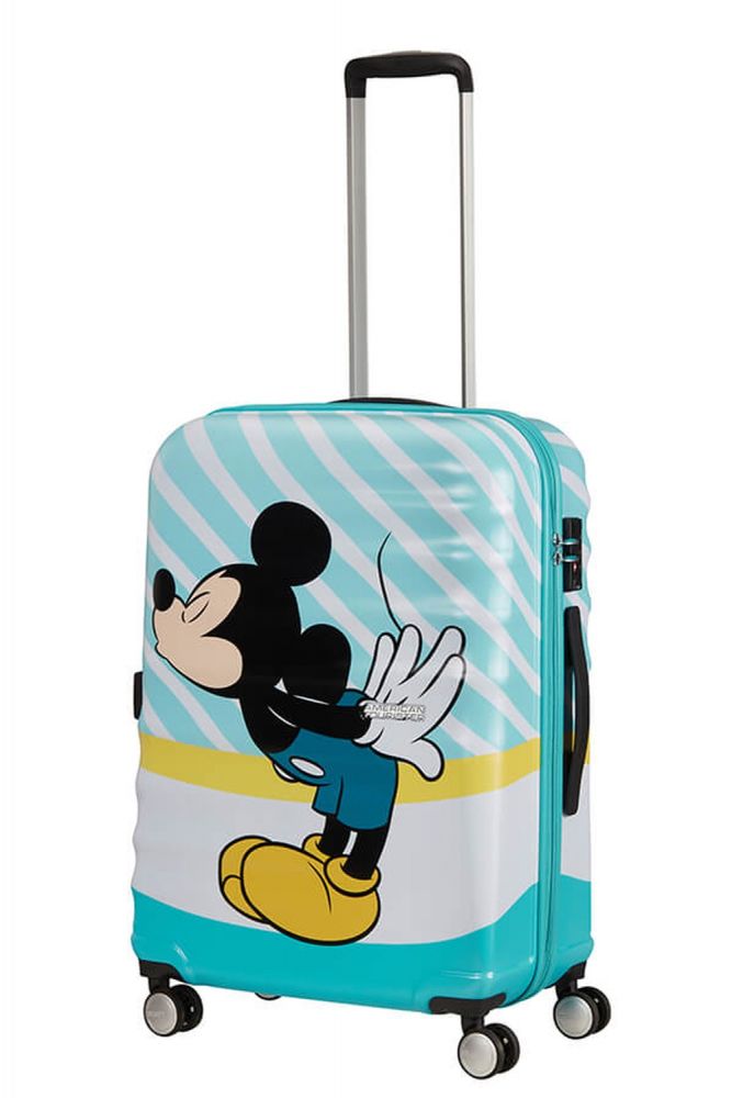 American Tourister Wavebreaker Disney Spinner 67/24 Mickey Blue Kiss #5