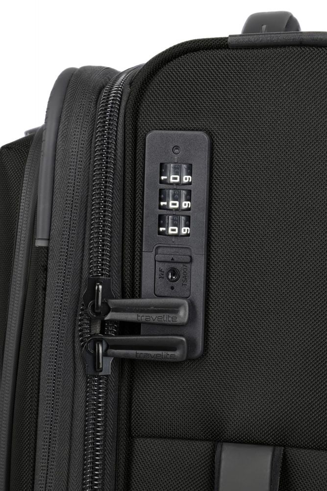 Travelite Crosslite 4W Trolley S Erw. Schwarz #5
