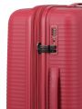 Travelite Air Stripe Trolley 4w M exp Red #5