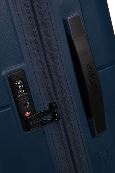 American Tourister Dashpop Spinner 77/28 Exp Tsa Midnight Blue #5
