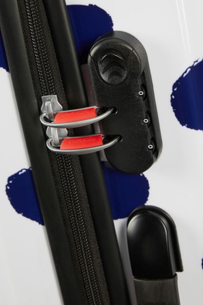 American Tourister Disney Legends Spinner 75 Alfatwist Mickey Blue Dots #5