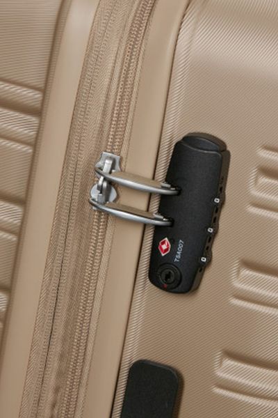 American Tourister Flashline Spinner 67/24 Exp Tsa Ivory Gold #5