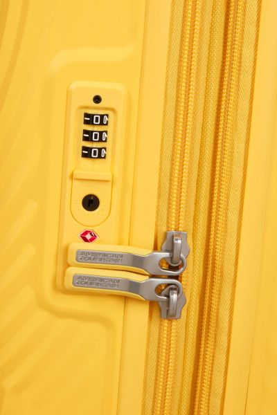 American Tourister Mickey Magic Spinner 55/20 Exp Tsa Mickey Flower Yellow #5