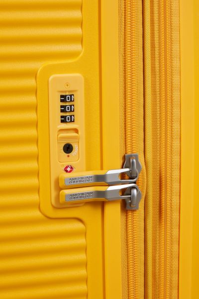 American Tourister Soundbox Spinner 80/30 Tsa Exp Golden Yellow #5
