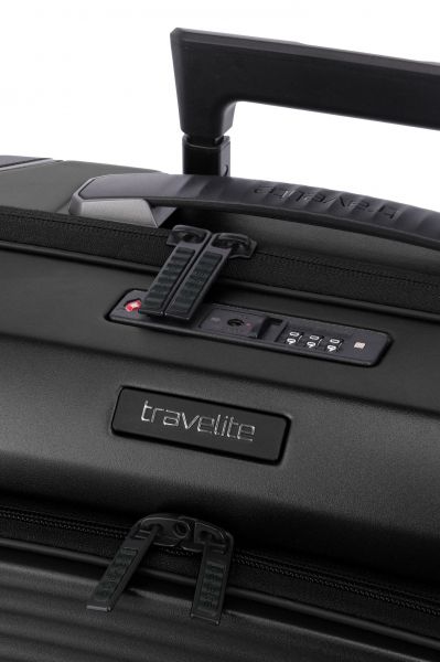 Travelite Millennium Trolley 4w S F. Pocket Black #5