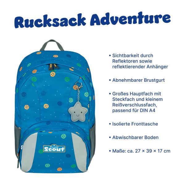 Scout Rucksack Adventure Rucksack Smileys #6