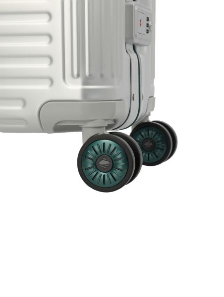 Travelite Next 4w Trolley L Silber-Grün #6