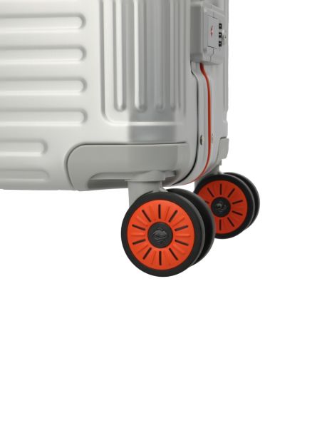 Travelite Next 4w Trolley M Silber-Orange #6