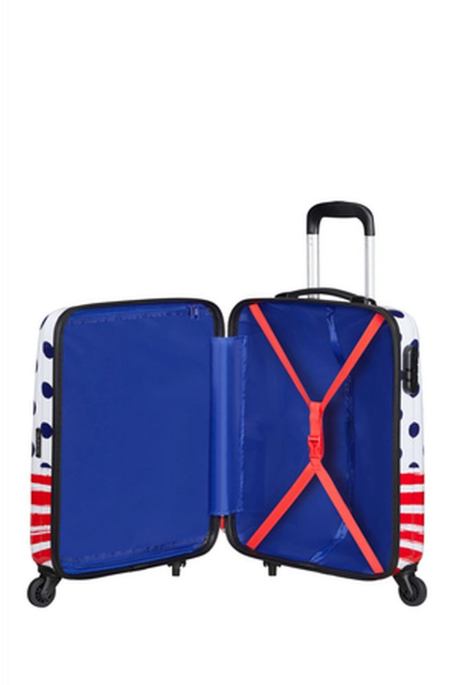 American Tourister Disney Legends Spinner 55/20 Alfatwist 2.0 Take Me Away Mickey Blue Dots #7