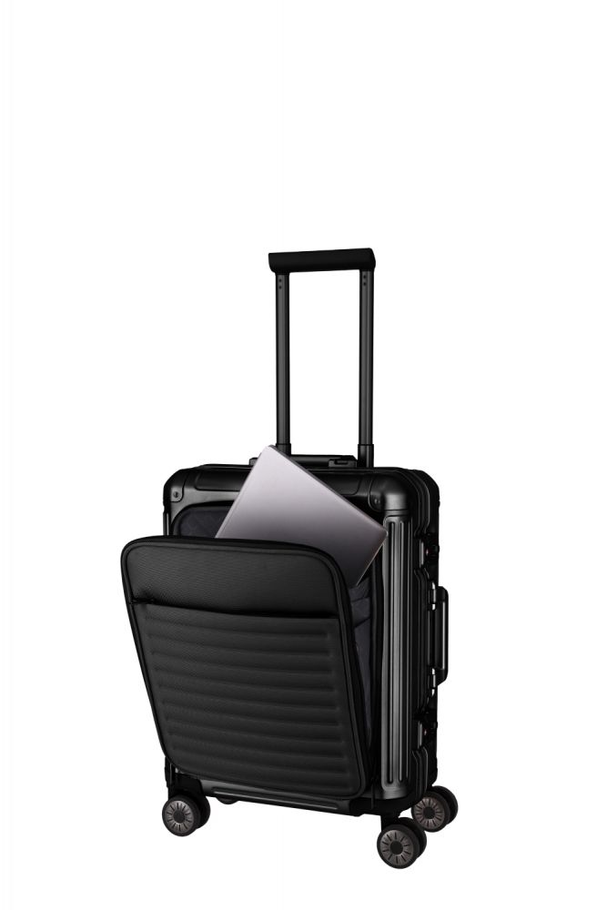 Travelite Next 4w Trolley S mit Vortasche 55 Schwarz #7