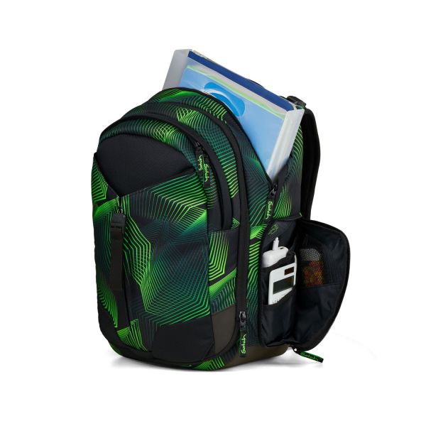 Satch Match Schulrucksack Seismic Green #7
