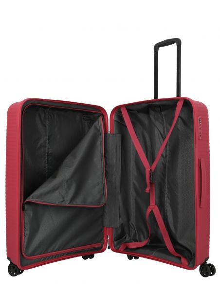 Travelite Air Stripe Trolley 4w L/M exp./S Red #7