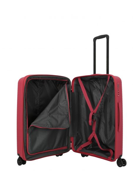 Travelite Air Stripe Trolley 4w M exp Red #7