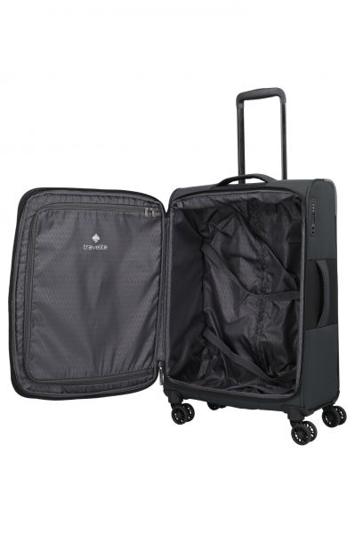 Travelite Corsiica Trolley 4w M exp. Black #7