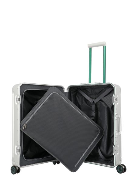Travelite Next 4w Trolley M Silber-Grün #7