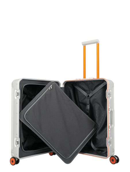 Travelite Next 4w Trolley M Silber-Orange #7
