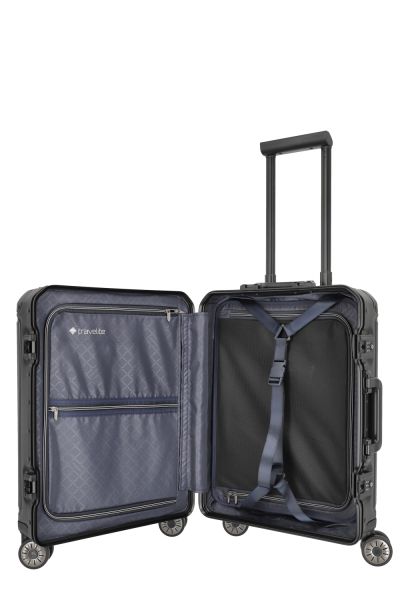 Travelite Next 4w Trolley S mit Vortasche 55 Schwarz #7